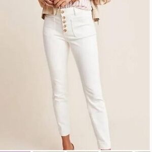 Anthropology oil to high rise denim legging’s